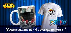 Nouveautés en Avant-première - t-shirt One Piece et mug Star Wars