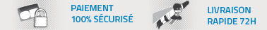 Paiement 100% sécurisé - Livraison rapide 72h