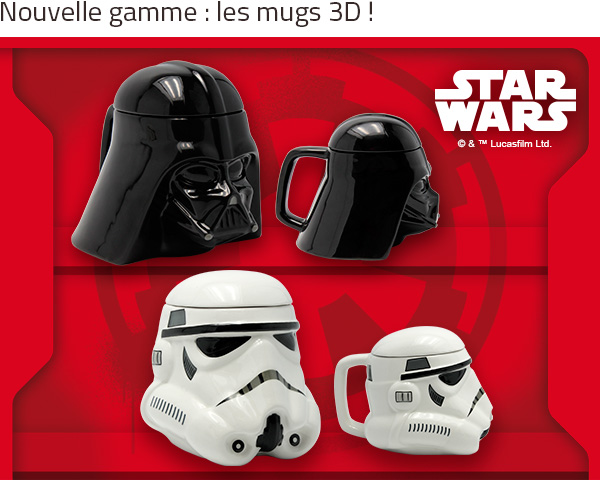 Nouvelle gamme : les mugs 3D Star Wars