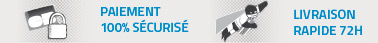 Paiement 100% sécurisé - Livraison rapide 72h